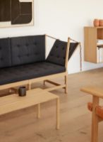 Billede af Fredericia Furniture 1789 2 Pers. Tremmesofa Højre L: 160 cm - Vidar 0182/Sæbebehandlet Eg