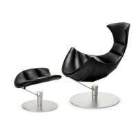 Billede af Bruunmunch The Lobster Chair SH: 39 cm - Black Oak / Chrome