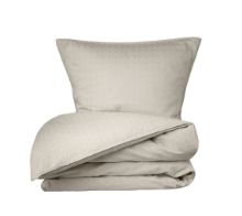 Billede af FDB Møbler R34 Tulipan Sengesæt m. knapper 140x200 cm - Beige