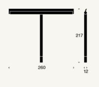Billede af FROST NOVA2 Bruseskraber m. holder B: 26cm - Børstet Guld