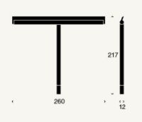 Billede af FROST NOVA2 Bruseskraber m. holder B: 26cm - Børstet Sort