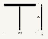 Billede af FROST NOVA2 Bruseskraber m. holder B: 26cm - Poleret Kobber