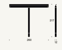 Billede af FROST NOVA2 Bruseskraber m. holder B: 26cm - Poleret Guld