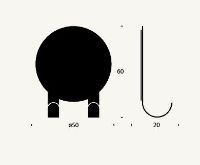 Billede af FROST NOVA2 Bruseskraber krog Ø: 5 cm - Børstet Sort