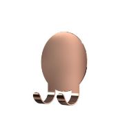 Billede af FROST NOVA2 Bruseskraber krog Ø: 5 cm - Poleret Kobber