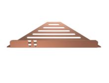 Billede af FROST NOVA2 Sæbehylde 9 Hjørne 14,5x27,7cm - Børstet Kobber