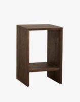 Billede af Nordal NAPO Sengebord/Sidebord 40x40 cm - Mørkebrun