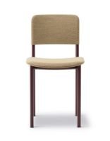 Billede af Fredericia Furniture 3414 Plan Fuldpolstret Stol SH: 45 cm - Steelcut Trio 554/Bordeaux 