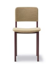 Billede af Fredericia Furniture 3414 Plan Fuldpolstret Stol SH: 45 cm - Steelcut Trio 554/Bordeaux 