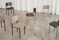 Billede af Fredericia Furniture 3414 Plan Fuldpolstret Stol SH: 45 cm - Steelcut Trio 554/Bordeaux 