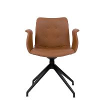 Billede af Bent Hansen Primum Dynamic Armchair  - Black Powder Coated Steel/Zenso 3 Cognac Leather 223