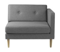 Billede af FDB Møbler L42 Firhøj Højre Sofamodul B: 92 cm - Grå