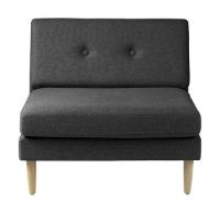 Billede af FDB Møbler L42 Firhøj Midter Sofamodul B: 90 cm - Mørkegrå
