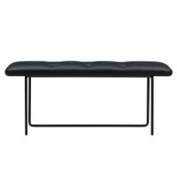 Billede af Wendelbo Tip Toe Bench Medium L: 110 cm - Black Powder Coated Steel/Parma Col. Black
