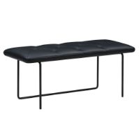 Billede af Wendelbo Tip Toe Bench Medium L: 110 cm - Black Powder Coated Steel/Parma Col. Black