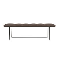 Billede af Wendelbo Tip Toe Bench Medium L: 110 cm - Black Powder Coated Steel/Parma Col. Marrone