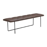 Billede af Wendelbo Tip Toe Bench Medium L: 110 cm - Black Powder Coated Steel/Parma Col. Marrone