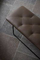 Billede af Wendelbo Tip Toe Bench Medium L: 110 cm - Black Powder Coated Steel/Parma Col. Marrone