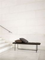 Billede af Wendelbo Tip Toe Bench Medium L: 110 cm - Black Powder Coated Steel/Parma Col. Marrone