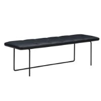 Billede af Wendelbo Tip Toe Bench Large L: 155 cm - Black Powder Coated Steel/Parma Col. Black