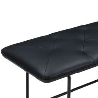 Billede af Wendelbo Tip Toe Bench Large L: 155 cm - Black Powder Coated Steel/Parma Col. Black