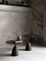 Billede af Wendelbo Coin Side Table High Ø: 45 cm - Brown Stained Oak