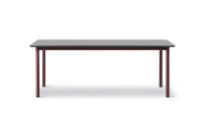 Billede af Fredericia Furniture 6631 Plan Bord 200x100 cm - Sort/Bordeaux 