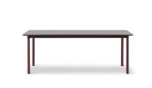 Billede af Fredericia Furniture 6631 Plan Bord 200x100 cm - Sort/Bordeaux 