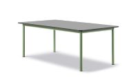 Billede af Fredericia Furniture 6631 Plan Bord 200x100 cm - Sort/Modernist Green 