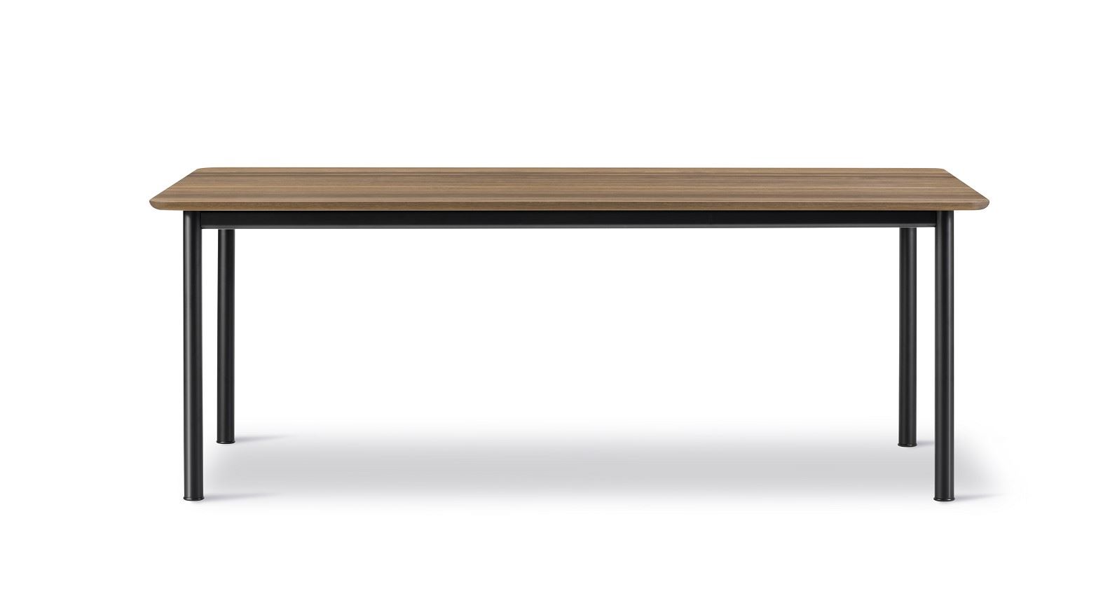 Billede af Fredericia Furniture 6631 Plan Bord 200x100 cm - Røget Eg/Sort 