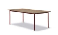Billede af Fredericia Furniture 6631 Plan Bord 200x100 cm - Røget Eg/Bordeaux 