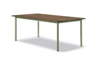 Billede af Fredericia Furniture 6631 Plan Bord 200x100 cm - Røget Eg/Modernist Green 