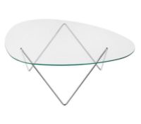 Billede af GUBI Pedrera Coffe Table 106x86x38 cm - Chrome Base