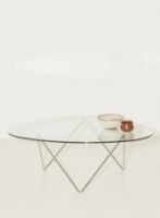 Billede af GUBI Pedrera Coffe Table 106x86x38 cm - Chrome Base