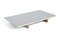 Billede af HAY CPH30 Extendable Leaf 50x80 cm - Lacquered Oak/Grey Linoleum