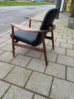 Billede af Snedkergaarden Arne Vodder BO90 - Olieret Amerikansk Valnød/Sort Savanne Læder