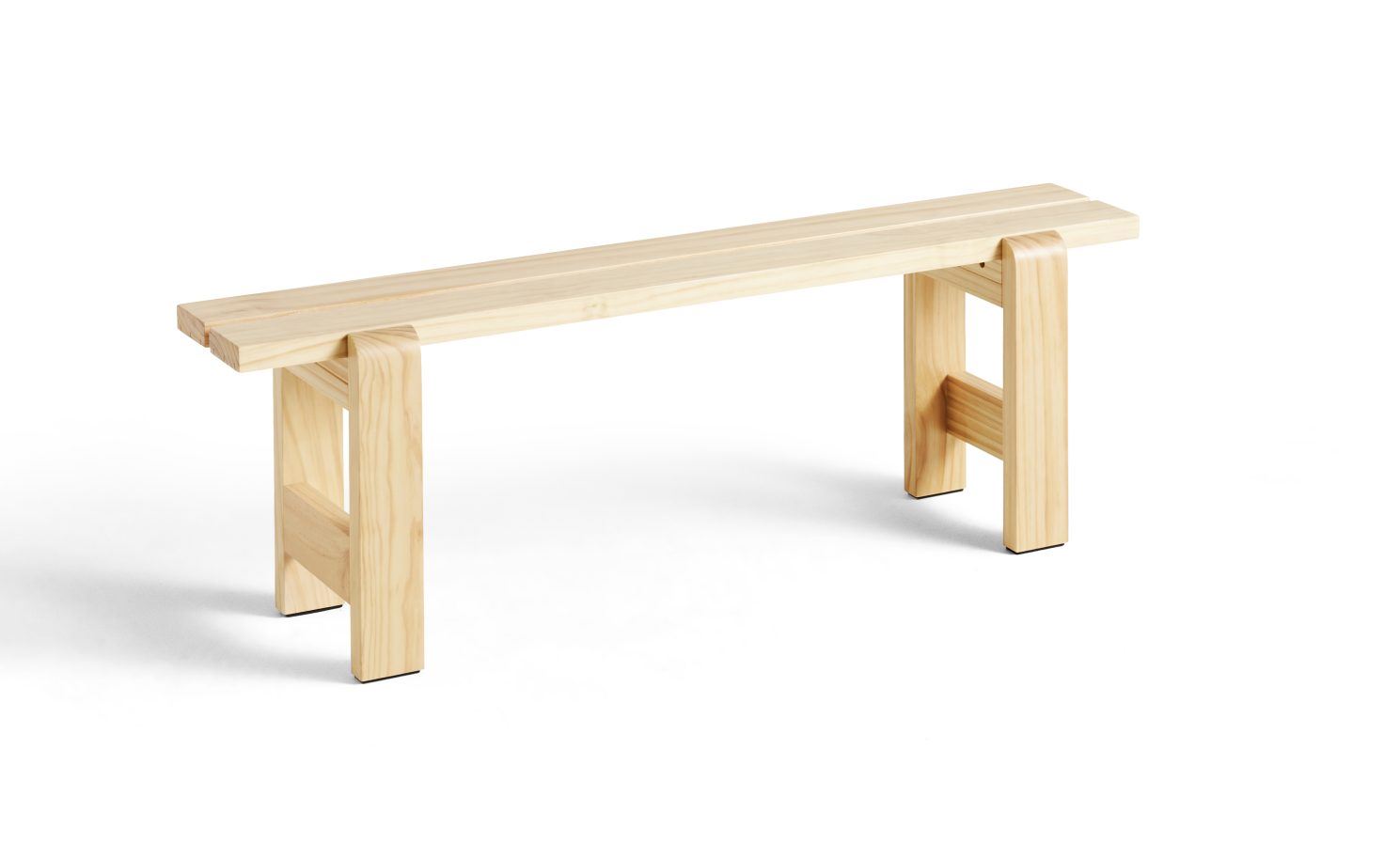 Billede af HAY Weekday Bench B: 140 cm - Lacquered Pinewood
