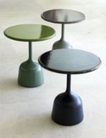 Billede af Cane-line Outdoor Glaze Sofabord Lille Ø: 45 cm - Taupe/Black