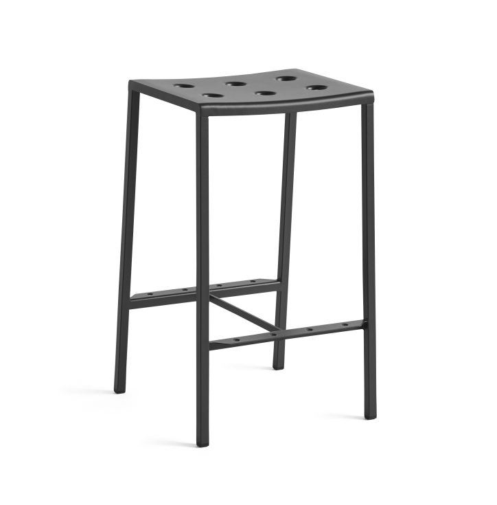 Billede af HAY Balcony Bar Stool Low H: 65 cm - Anthracite 