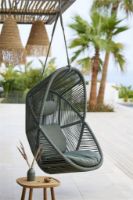 Billede af Cane-line Outdoor Hive Hængestol inkl. Reb og Hynder - Dusty Green/Taupe