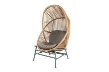 Billede af Cane-line Outdoor Hive Hængestol inkl. Stel og Hynder - Natural/Dusty Green/Taupe