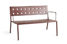 Billede af HAY Balcony Lounge Bench W. Arm L: 121,5 cm - Iron Red