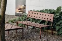 Billede af HAY Balcony Lounge Bench W. Arm L: 121,5 cm - Iron Red