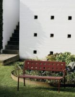 Billede af HAY Balcony Lounge Bench L: 113,5 cm - Iron Red