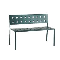 Billede af HAY Balcony Dining Bench L: 114 cm - Dark Forest OUTLET