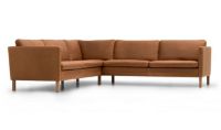 Billede af Mogens Hansen MH2614 6 Pers. Hjørnesofa 221x285 cm - Frej 15 Læder/Olieret Egetræ