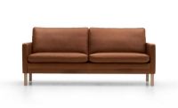 Billede af Mogens Hansen MH2615 2,5 Pers. Sofa L: 180 cm - Frej 06 Læder/Natur Eg