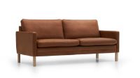 Billede af Mogens Hansen MH2615 2,5 Pers. Sofa L: 180 cm - Frej 06 Læder/Natur Eg