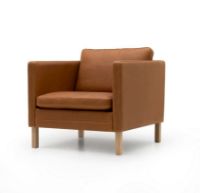 Billede af Mogens Hansen MH2614 Stol L: 81 cm - Frej 15 Læder/Olieret Eg