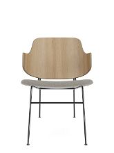 Billede af Audo Copenhagen The Penguin Lounge Chair  SH: 42 cm - Natural Oak/Re-Wool Beige